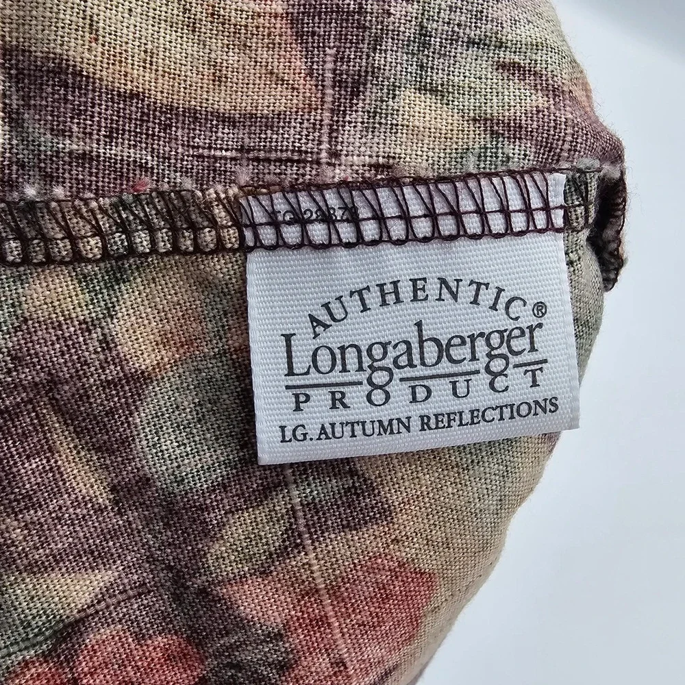 Longaberger Basket Set Autumn Reflections Liner Plastic Protector 2001
